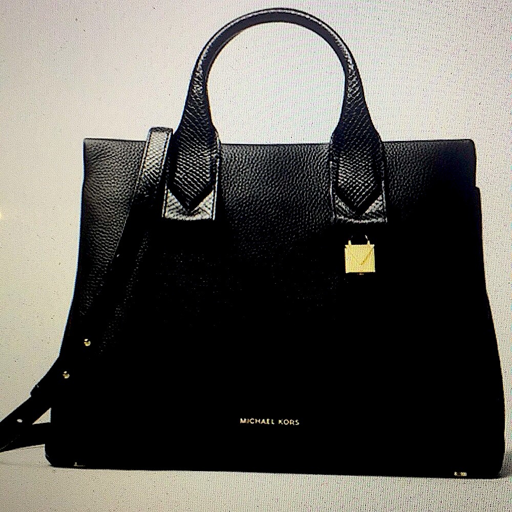 MICHAEL KORS ROLLINS PYTHON - EMBOSSED BAG (NWT)